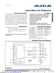 MAX3600 datasheet pdf MAXIM - Dallas Semiconductor