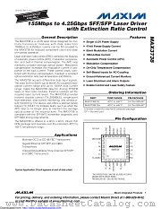 MAX3738ETG-T datasheet pdf MAXIM - Dallas Semiconductor