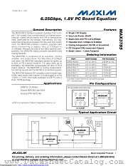 MAX3785UTT+ datasheet pdf MAXIM - Dallas Semiconductor
