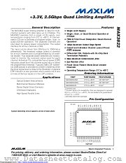 MAX3822U/D datasheet pdf MAXIM - Dallas Semiconductor