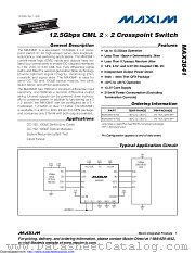 MAX3841ETG+T datasheet pdf MAXIM - Dallas Semiconductor