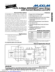MAX3869EHJ+ datasheet pdf MAXIM - Dallas Semiconductor