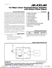 MAX3910U/D datasheet pdf MAXIM - Dallas Semiconductor