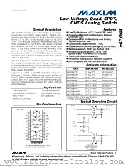 MAX394CAP datasheet pdf MAXIM - Dallas Semiconductor