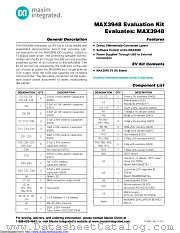 MAX3948EVKIT datasheet pdf MAXIM - Dallas Semiconductor