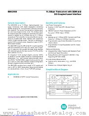 MAX3956ETJ+T datasheet pdf MAXIM - Dallas Semiconductor
