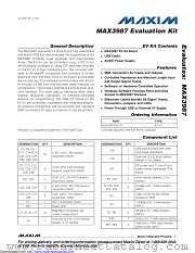 MAX3987EVKIT datasheet pdf MAXIM - Dallas Semiconductor