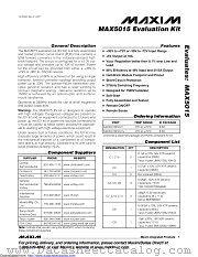 MAX5015EVKIT+ datasheet pdf MAXIM - Dallas Semiconductor