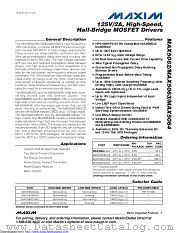 MAX5064B datasheet pdf MAXIM - Dallas Semiconductor