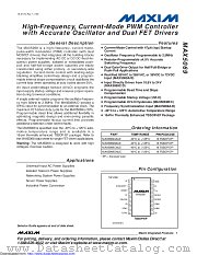 MAX5069BAUE+ datasheet pdf MAXIM - Dallas Semiconductor