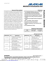 MAX5079EVKIT datasheet pdf MAXIM - Dallas Semiconductor