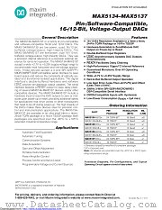 MAX5134A datasheet pdf MAXIM - Dallas Semiconductor