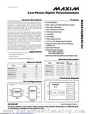 MAX5160NEUA+T datasheet pdf MAXIM - Dallas Semiconductor
