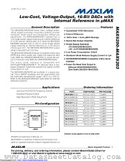 MAX5203AEUB+T datasheet pdf MAXIM - Dallas Semiconductor