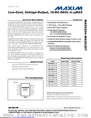 MAX5205BEUB+T datasheet pdf MAXIM - Dallas Semiconductor
