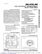 MAX538BCSA+ datasheet pdf MAXIM - Dallas Semiconductor