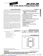 MAX5312EAE+T datasheet pdf MAXIM - Dallas Semiconductor