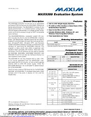 MAX5388EVMINIQU datasheet pdf MAXIM - Dallas Semiconductor