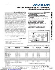 MAX5419PETA+T datasheet pdf MAXIM - Dallas Semiconductor