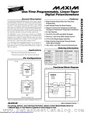 MAX5428EUA+T datasheet pdf MAXIM - Dallas Semiconductor