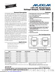 MAX5443BCUA+T datasheet pdf MAXIM - Dallas Semiconductor