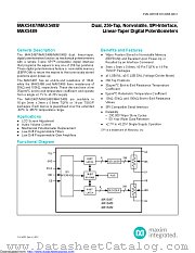MAX5489ETE+ datasheet pdf MAXIM - Dallas Semiconductor