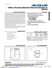 MAX5490GC01000+ datasheet pdf MAXIM - Dallas Semiconductor