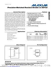 MAX5491SB03200+ datasheet pdf MAXIM - Dallas Semiconductor