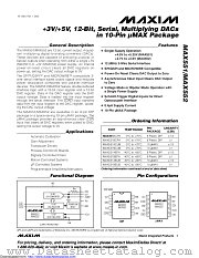 MAX551BEUB+T datasheet pdf MAXIM - Dallas Semiconductor