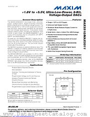 MAX5511ETC+T datasheet pdf MAXIM - Dallas Semiconductor