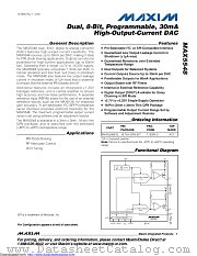MAX5548ETE+ datasheet pdf MAXIM - Dallas Semiconductor