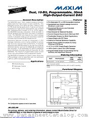MAX5550ETE datasheet pdf MAXIM - Dallas Semiconductor