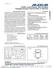 MAX5711EUT+ datasheet pdf MAXIM - Dallas Semiconductor