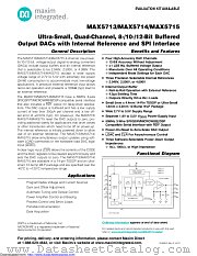 MAX5715AAUD+ datasheet pdf MAXIM - Dallas Semiconductor