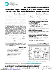 MAX5803AUB+T datasheet pdf MAXIM - Dallas Semiconductor
