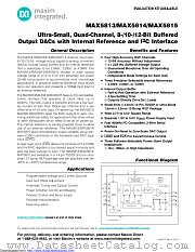 MAX5815AUD+ datasheet pdf MAXIM - Dallas Semiconductor