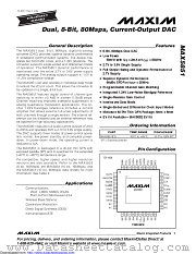 MAX5851ETL+T datasheet pdf MAXIM - Dallas Semiconductor