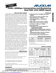 MAX5895EGK+TD datasheet pdf MAXIM - Dallas Semiconductor