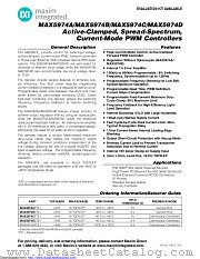 MAX5974AETE+T datasheet pdf MAXIM - Dallas Semiconductor