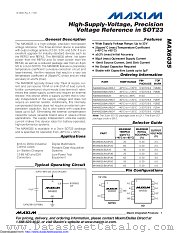 MAX6035AAUR25-T datasheet pdf MAXIM - Dallas Semiconductor
