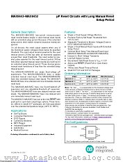 MAX6444US31L+T datasheet pdf MAXIM - Dallas Semiconductor