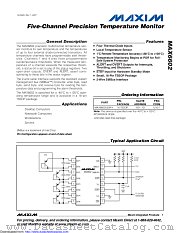 MAX6602UE9A+T datasheet pdf MAXIM - Dallas Semiconductor
