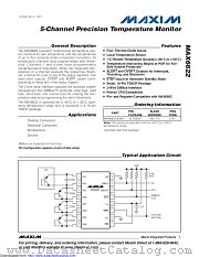 MAX6622 datasheet pdf MAXIM - Dallas Semiconductor