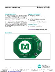 MAX66240EVKIT# datasheet pdf MAXIM - Dallas Semiconductor
