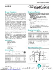 MAX6642ATT98+T datasheet pdf MAXIM - Dallas Semiconductor