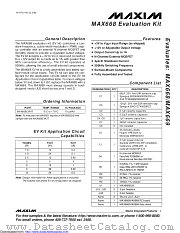MAX668EVKIT+ datasheet pdf MAXIM - Dallas Semiconductor