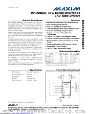 MAX6921AWI/V+T datasheet pdf MAXIM - Dallas Semiconductor