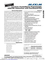 MAX7032ATJ+T datasheet pdf MAXIM - Dallas Semiconductor
