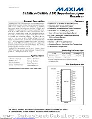 MAX7034AUI/V+T datasheet pdf MAXIM - Dallas Semiconductor