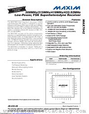 MAX7042ATJ+ datasheet pdf MAXIM - Dallas Semiconductor